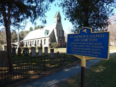 St. Andrews Church and Cemetery Marker. Click for full size. St. Andrews Church and Cemetery Marker image. Click for full size.