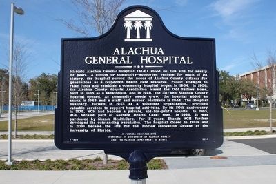 Alachua General Hospital Marker image. Click for full size.