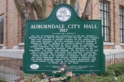 Auburndale City Hall Marker image. Click for full size.