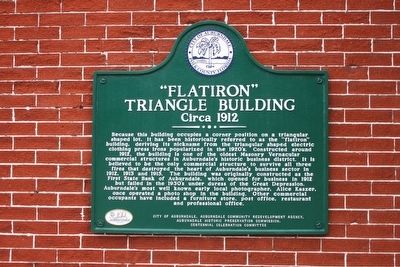 "Flatiron" Triangle Building Circa 1912 Marker image. Click for full size.