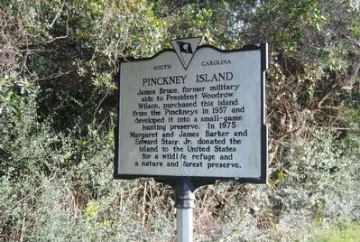 Pinckney Island Marker<br>Reverse. Click for full size. Pinckney Island Marker<br>Reverse image. Click for full size.