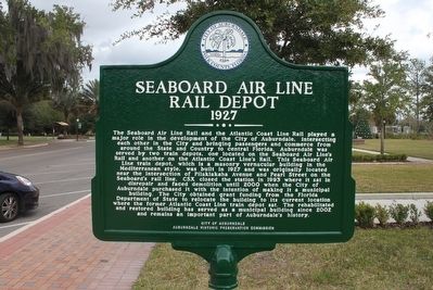 Seaboard Air Line Rail Depot 1927 Marker image. Click for full size.