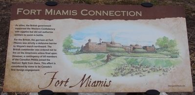 Fort Miamis Connection Marker image. Click for full size.