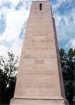 William Henry Harrison Memorial-Tombstone image. Click for full size.