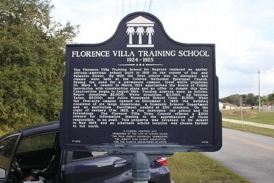 Florence Villa Training School 1924-1925 Marker. Click for full size. Florence Villa Training School 1924-1925 Marker image. Click for full size.