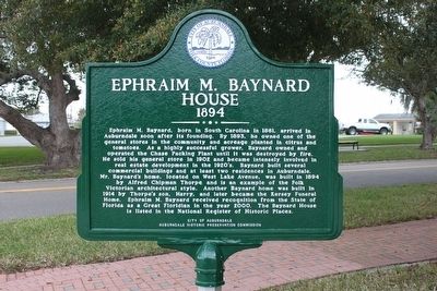 Ephraim M. Baynard House 1894 Marker image. Click for full size.