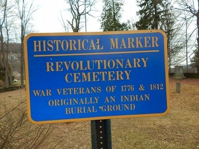 Revolutionary Cemetery Marker. Click for full size. Revolutionary Cemetery Marker image. Click for full size.