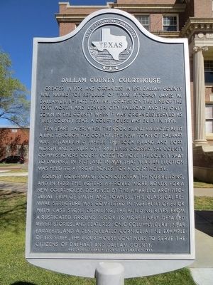 Dallam County Courthouse Marker image. Click for full size.