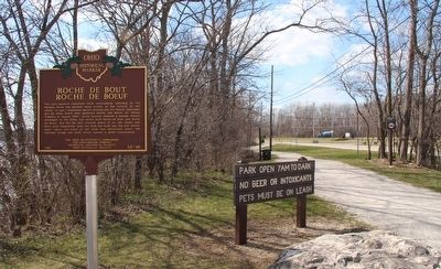 Site of Fort Deposit / Roche de Boeuf Marker image. Click for full size.