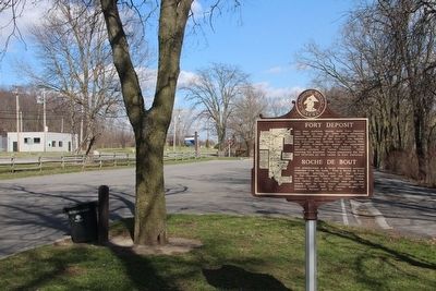 Site of Fort Deposit / Roche de Boeuf Marker image. Click for full size.