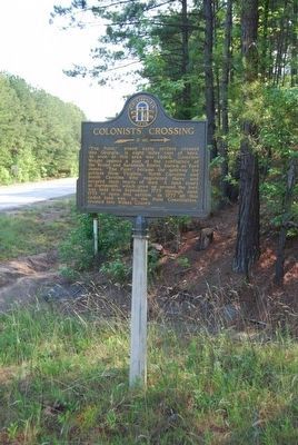 Colonists’ Crossing Marker. Click for full size. Colonists’ Crossing Marker image. Click for full size.