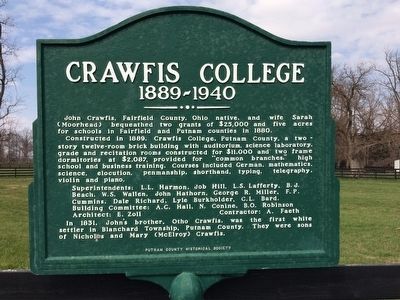 Crawfis College Marker image. Click for full size.