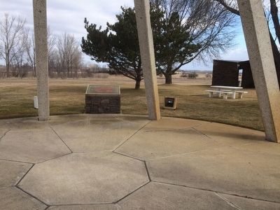 Glacial Lakes Rest Area Marker image. Click for full size.