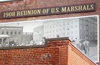 1908 Reunion of U.S. Marshals Marker Detail image. Click for full size.