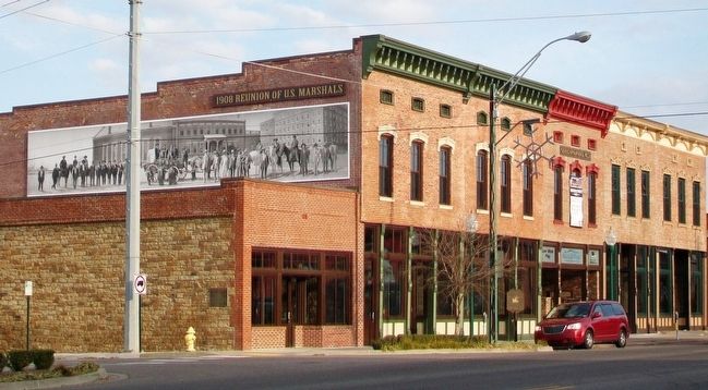 1908 Reunion of U.S. Marshals Marker. Click for full size. 1908 Reunion of U.S. Marshals Marker image. Click for full size.