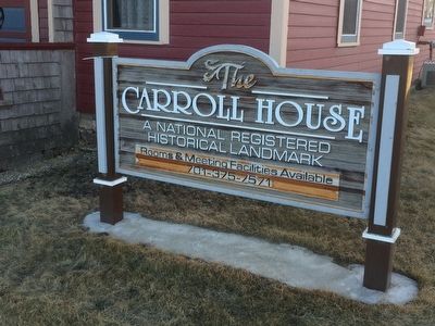 Carroll House Historic Sign image. Click for full size.