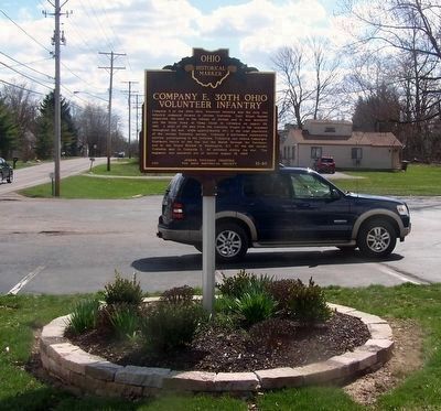 Company E, 30th Ohio Volunteer Infantry Marker (side 2) image. Click for full size.
