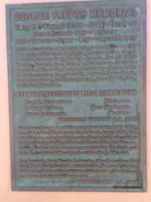 George Freeth Memorial [back side] image. Click for full size.