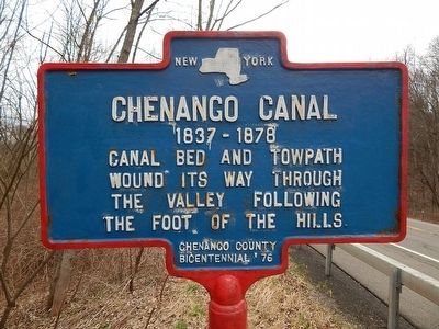 Chenango Canal Marker. Click for full size. Chenango Canal Marker image. Click for full size.