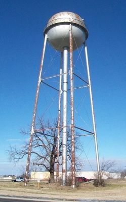 Canning Factory Marker and Water Tower image. Click for full size.
