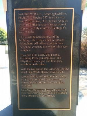 9-11 Tribute Marker [side 5 of 5] image. Click for full size.