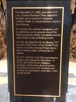 9-11 Tribute Marker [side 2 of 5] image. Click for full size.