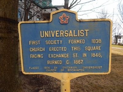 Universalist Marker. Click for full size. Universalist Marker image. Click for full size.