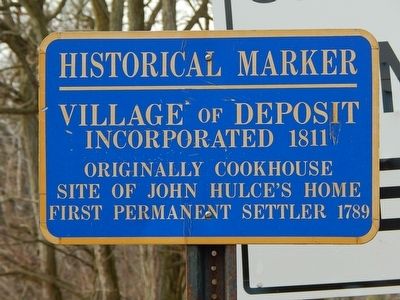 Village of Deposit Incorporated 1811 Marker image. Click for full size.