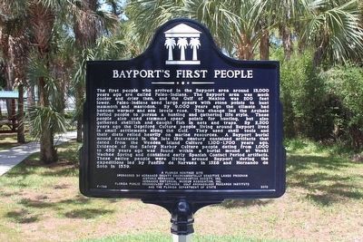 Bayport's First People Marker (side 2) image, Touch for more information