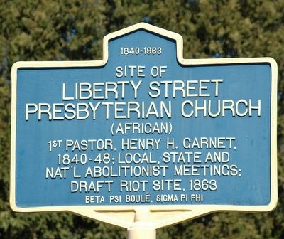Liberty Street Presbyterian Church Marker image. Click for full size.