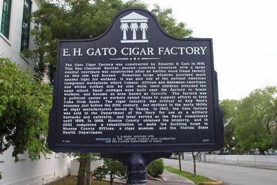 E.H. Gato Cigar Factory Marker image. Click for full size.
