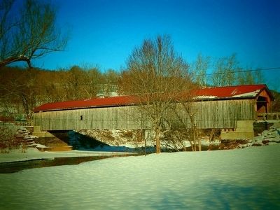 Hamden Covered Bridge Marker image. Click for full size.