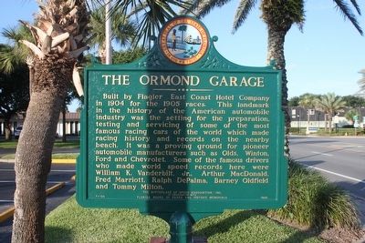 The Ormond Garage Marker. Click for full size. The Ormond Garage Marker image. Click for full size.