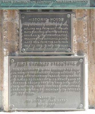 First Business Structure Marker. Click for full size. First Business Structure Marker image. Click for full size.