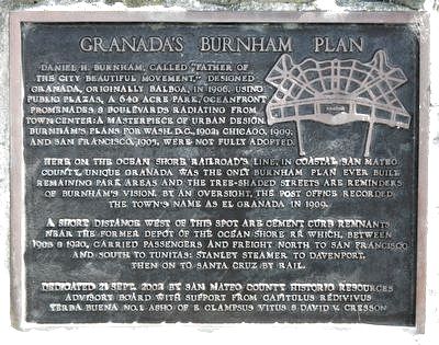 Granada's Burnham Plan Marker. Click for full size. Granada's Burnham Plan Marker image. Click for full size.