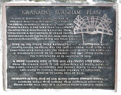 Granada's Burnham Plan Marker image. Click for full size.
