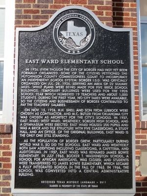 East Ward Elementary School Marker image. Click for full size.