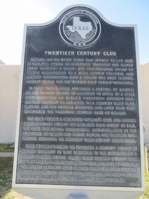 Twentieth Century Club Marker image. Click for full size.