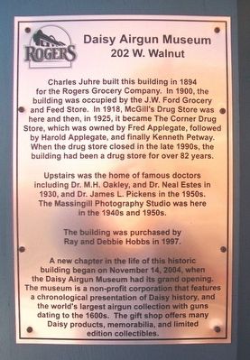 Daisy Airgun Museum Marker. Click for full size. Daisy Airgun Museum Marker image. Click for full size.
