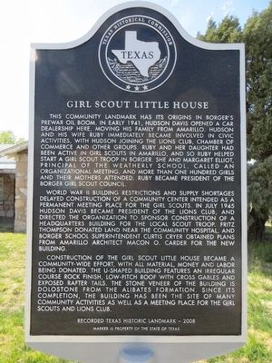 Girl Scout Little House Marker image. Click for full size.
