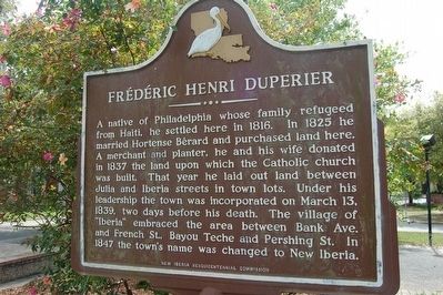 Frédéric Henri Duperier Marker. Click for full size. Frédéric Henri Duperier Marker image. Click for full size.
