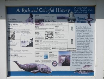 Pigeon Point Light Station State Historic Park Marker. Click for full size. Pigeon Point Light Station State Historic Park Marker image. Click for full size.