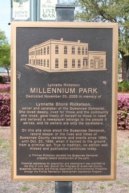 Lynnette Ricketson Millennium Park Marker image. Click for full size.