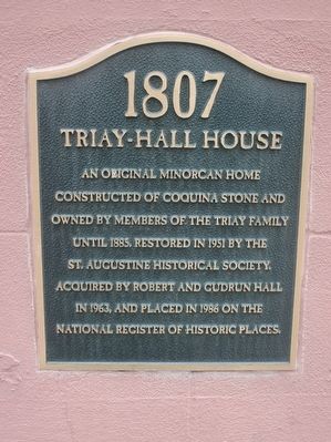 Triay-Hall House Marker image. Click for full size.