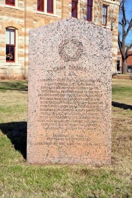 Camp Cooper, C.S.A. Marker. Click for full size. Camp Cooper, C.S.A. Marker image. Click for full size.