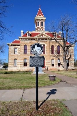 Throckmorton County Courthouse Marker. Click for full size. Throckmorton County Courthouse Marker image. Click for full size.