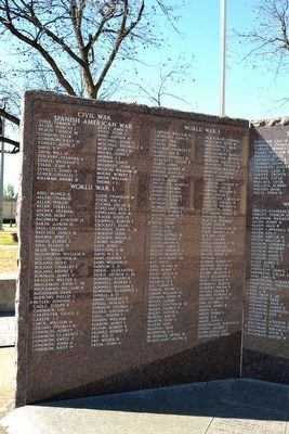 Throckmorton County Veterans Memorial. Click for full size. Throckmorton County Veterans Memorial image. Click for full size.
