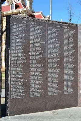 Throckmorton County Veterans Memorial. Click for full size. Throckmorton County Veterans Memorial image. Click for full size.