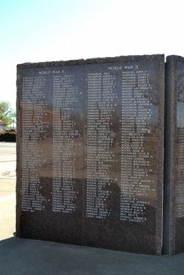 Throckmorton County Veterans Memorial. Click for full size. Throckmorton County Veterans Memorial image. Click for full size.