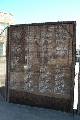 Throckmorton County Veterans Memorial. Click for full size. Throckmorton County Veterans Memorial image. Click for full size.